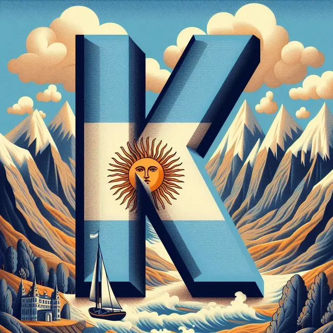 argentinian letter argentine-accent-k