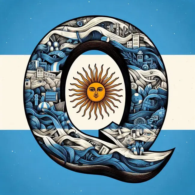 argentinian letter argentine-accent-q